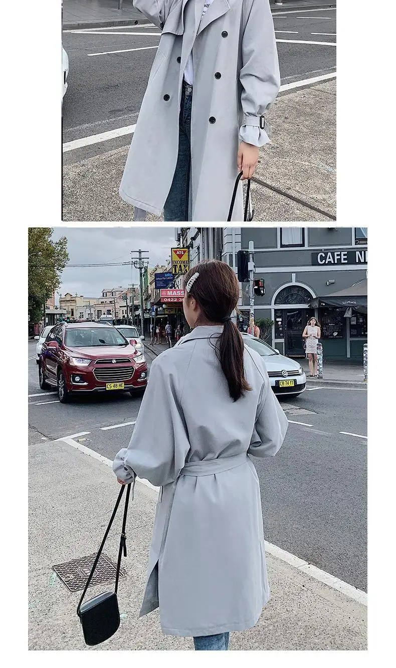 Женский плащ с отложным воротником, длинное женское пальто, Casaco Feminino Harajuku Abrigo Mujer trench Femme