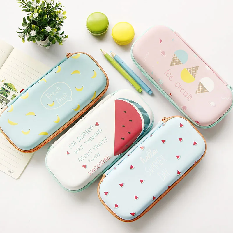 Простой пенал kawaii для учеников начальной и средней школы милый большой