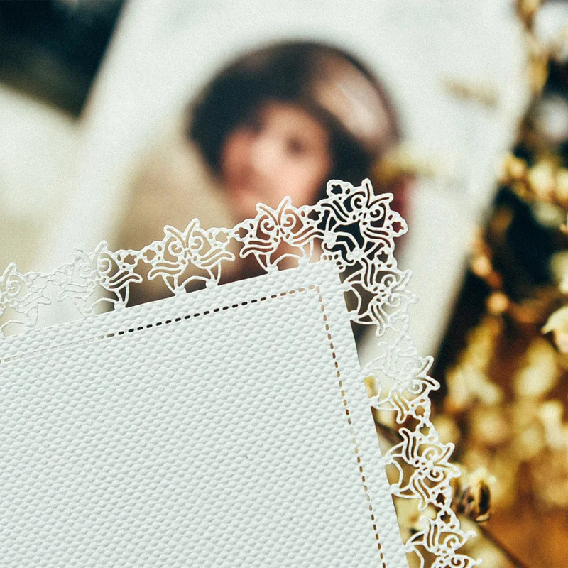 KSCRAFT винтажные элегантные кружевные доильные бумажные дозаторы для DIY карточки