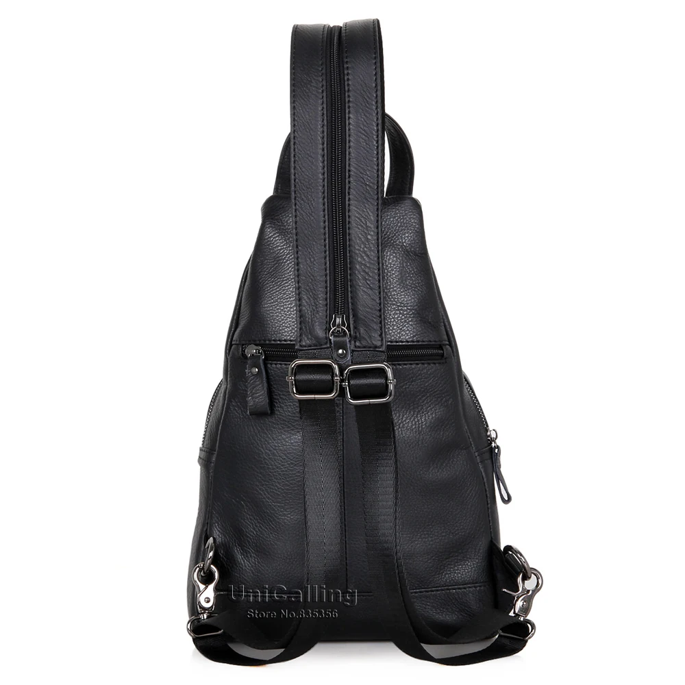 UniCalling Мужская нагрудная сумка из натуральной кожи модный кошелек для