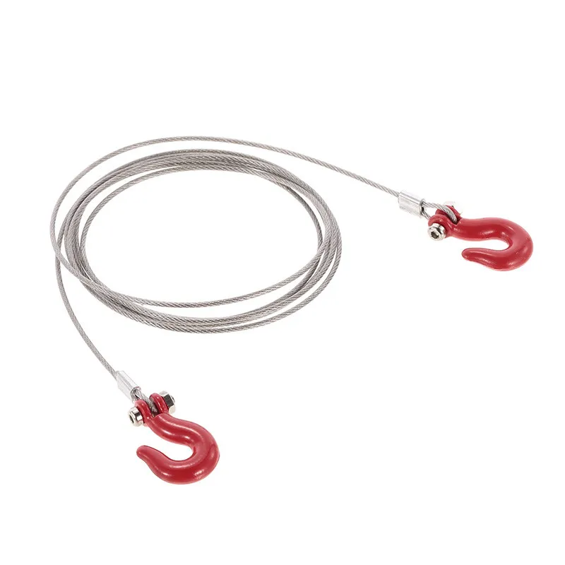 RC автомобиль стальной трос для буксировки с крюком цепь прицепа 1/10 Рок