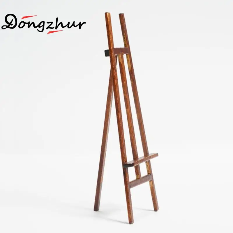 Dongzhur миниатюрный кукольный домик мебель мольберт 1:12 Деревянный Мини портрет