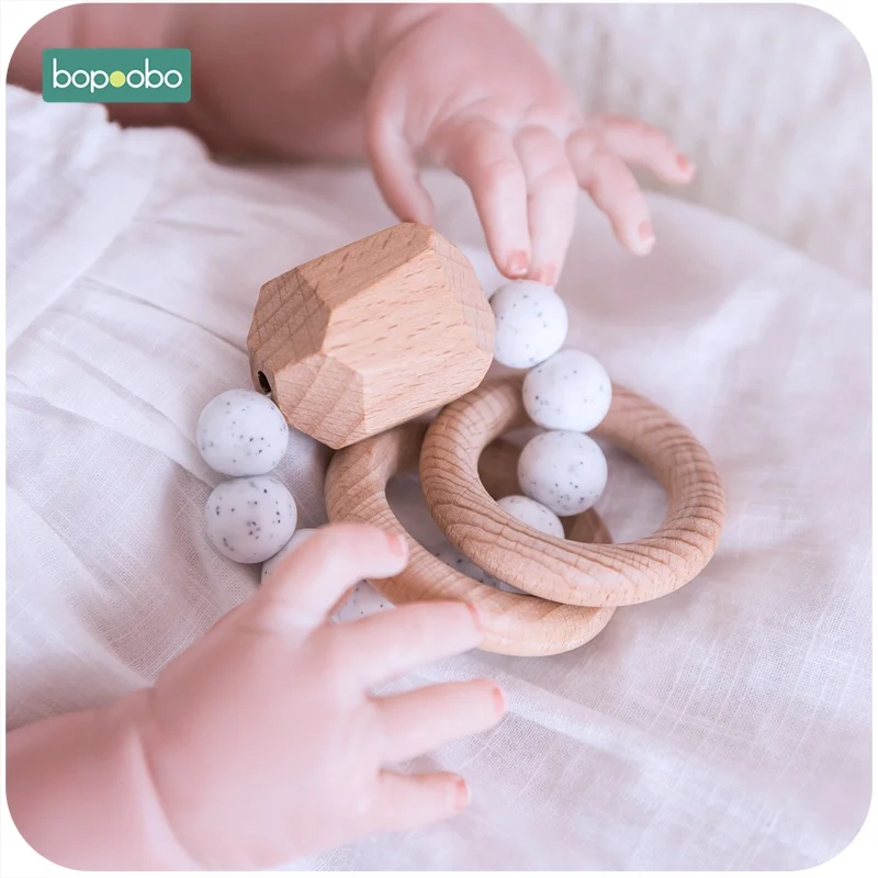 Bopoobo 1 шт. силиконовый без бисфенола А прорезыватель зуб бусина детский