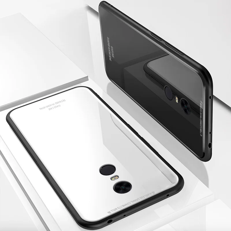 Чехол для Xiaomi Redmi Note 4X Роскошный тонкий глянцевый твердый чехол из закаленного