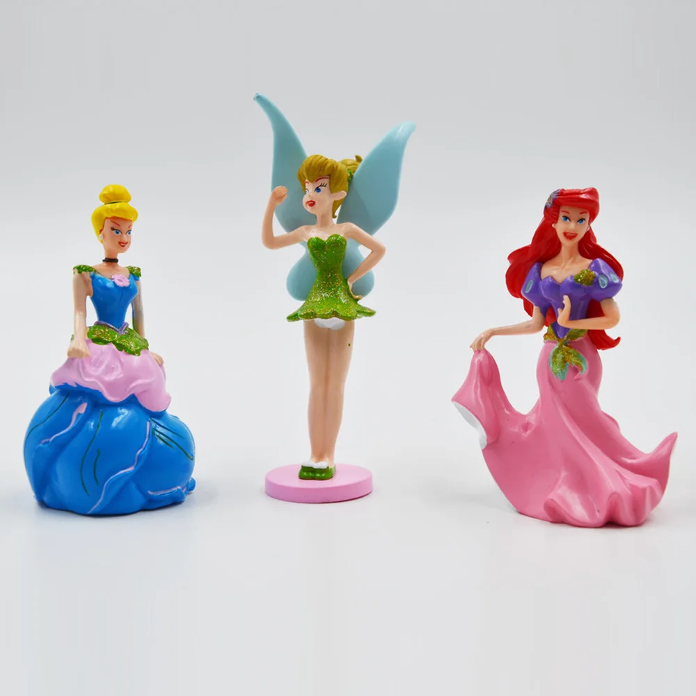 Детские игрушки Disney 6 шт./компл. 8-10 см милые Мультяшные куклы принцессы Белоснежки