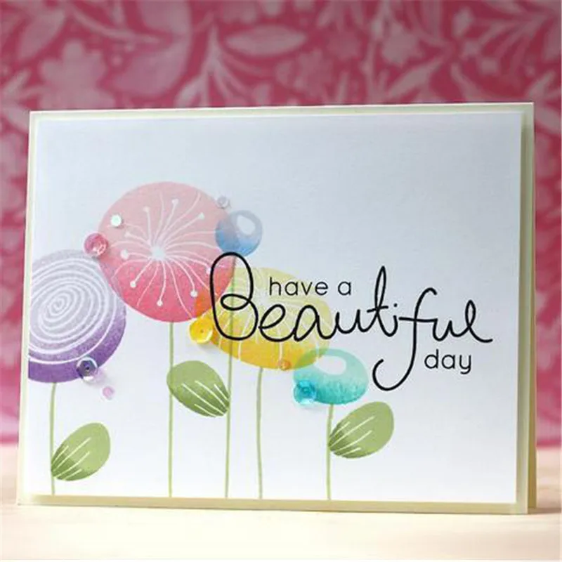YaMinSanNiO Circle Flower Leaf Metal Cutting Dies Stamps and Beautiful Letter Scrapbooking Decorative Embossing DIY Stencil | Дом и сад