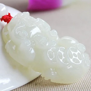 Природный зеленый нефритовый кунлунь нефритовые Храбрые войска подвеска