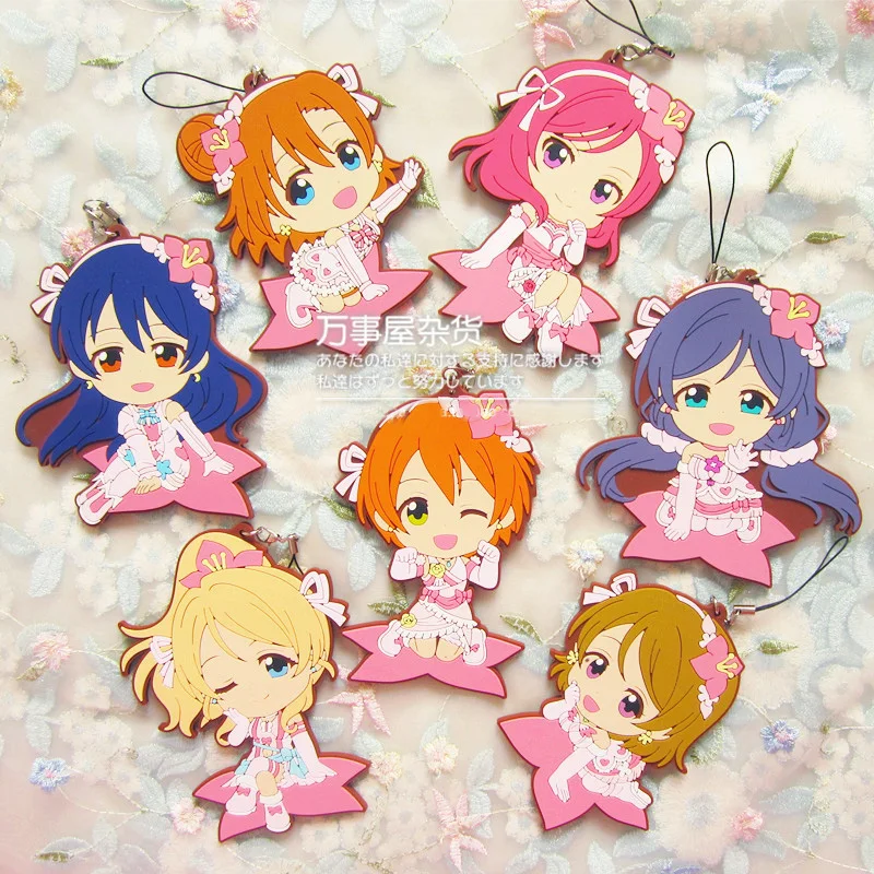 Кадори Нико или Рин Umi Maki аниме Love Live! Отлично! Большой резиновый брелок с розовым
