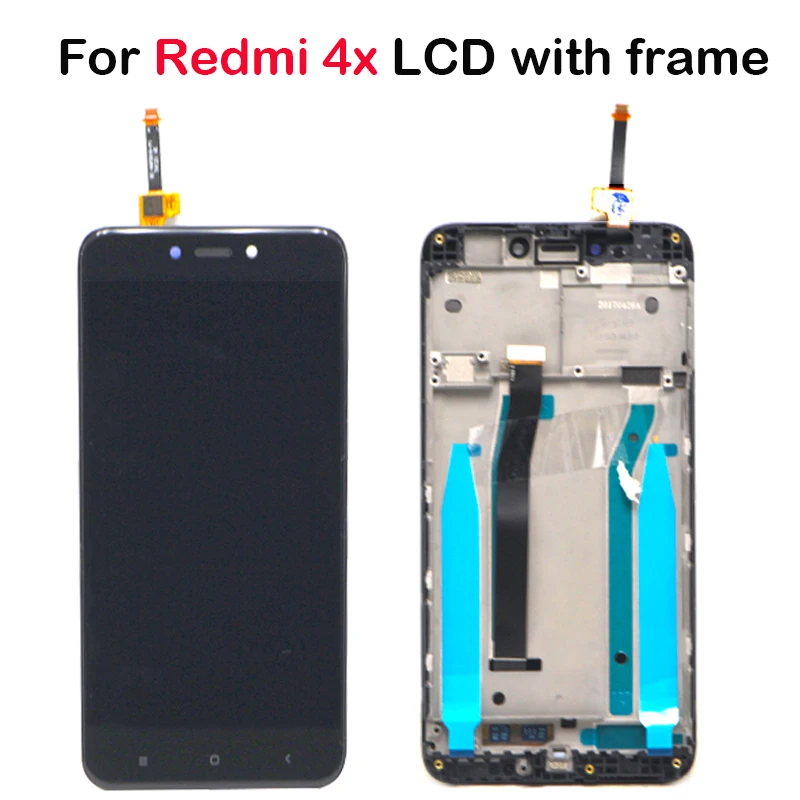 ЖК-дисплей 5 0 дюйма для Xiaomi Redmi 4X дигитайзер сенсорного экрана в сборе с рамкой