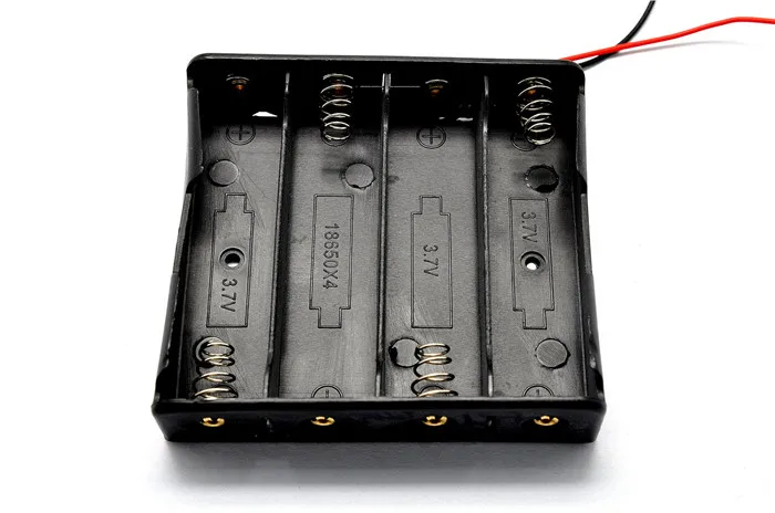 Пластиковый чехол для хранения аккумуляторов 18650 держатель с проводами батарей