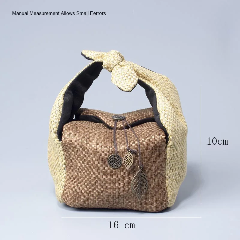 Японский портативный дорожный чайный набор сумка для хранения льняной пакет