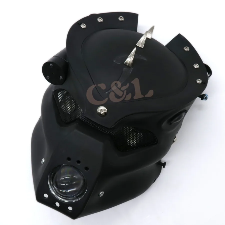 Черная светодиодная фара ZORBYZ для мотоцикла с креплением на кронштейн Honda Yamaha Kawasaki