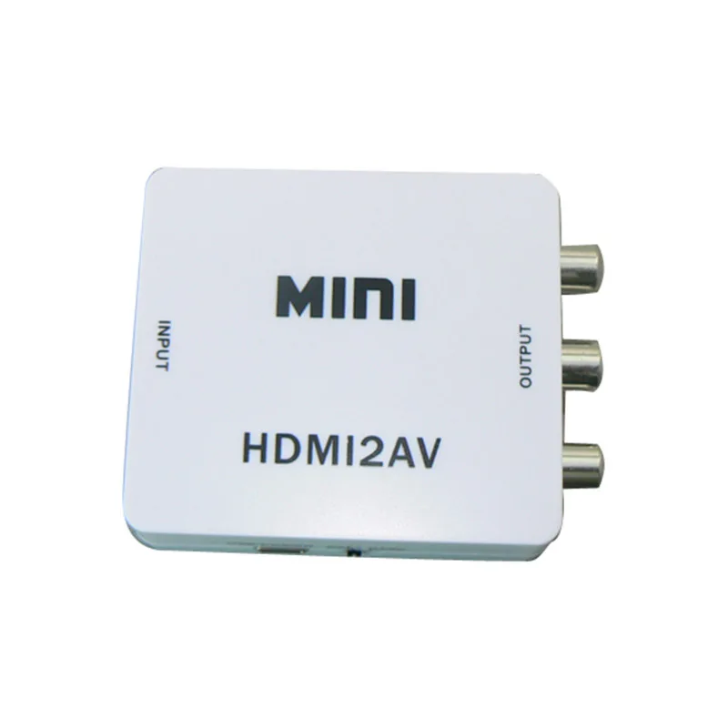 Новейшие Белый Mini HDMI вход цифро аналоговый RCA аудио/видео CVBS сигнала для ТВ VHS