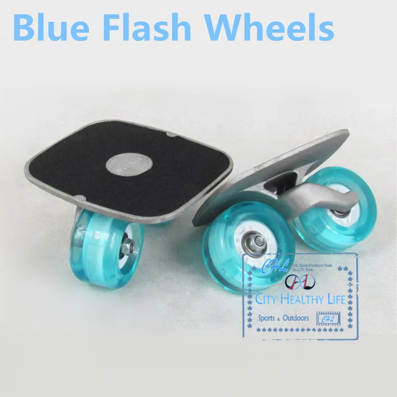 Blue Flash wheels Портативный Дрифт доска для Freeline роликовая дорога Driftboard коньки противоскользящие Скейтборды скейтборд спорт - Цвет: Blue Flash wheels