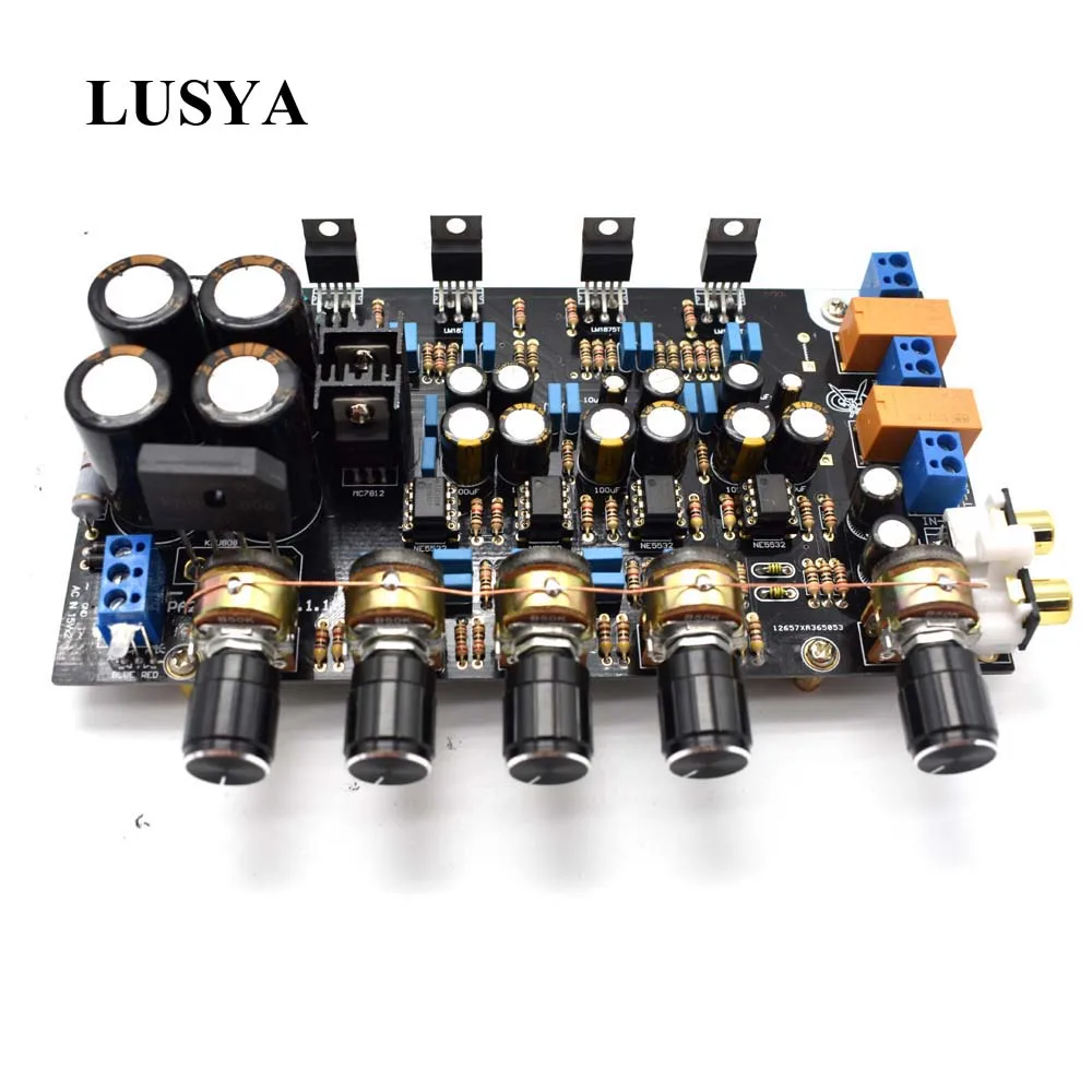 Lusya LM1875 усилитель платы 2 1 канальный басов дифференциальный BTL diy