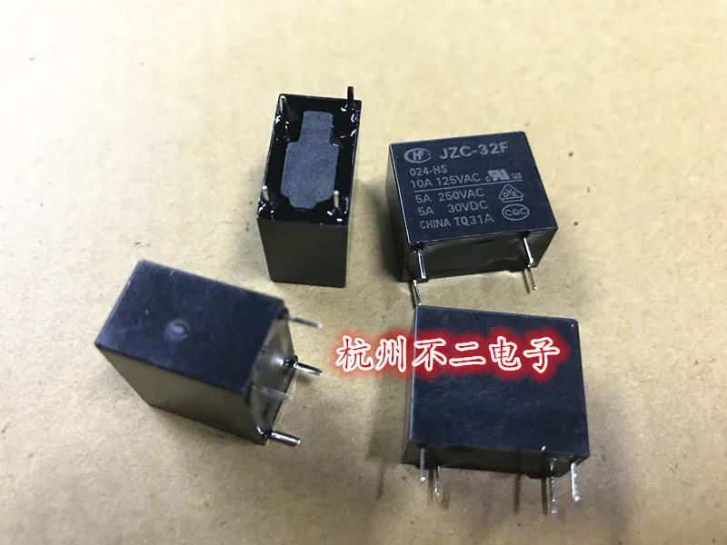 Реле HF32F-024-HS 4-контактный набор нормально открытый 5A 250VAC JZC-32F-024-HS3 | Обустройство
