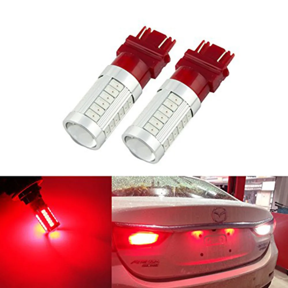 1 пара T25 3157 3156 5630 задние фонари заднего хода 33 SMD светодиодный Автомобильная