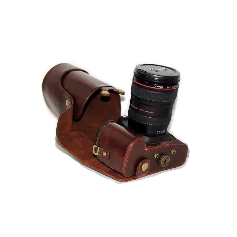 Черный/коричневый/КОФЕ PU кожаный чехол для камеры Canon EOS 5D Mark III 5D3 24-105 мм 18-55 18-135