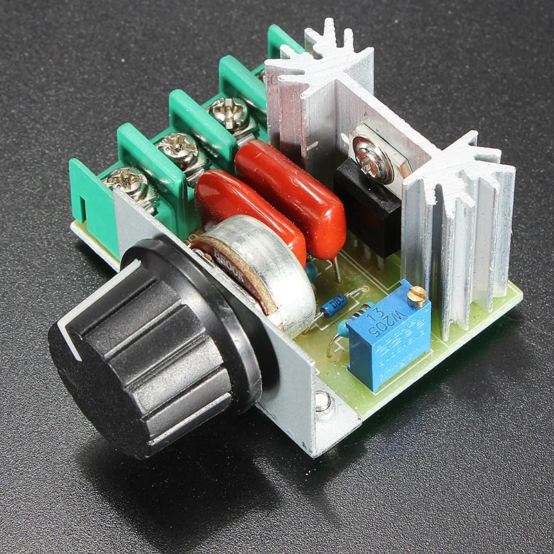 2000W Thyristor Electronic Dimmer 220V Controlled Rectifier SCR Voltage Regulator Speed Control Temperature Thermostat for Lamps | Лампы и