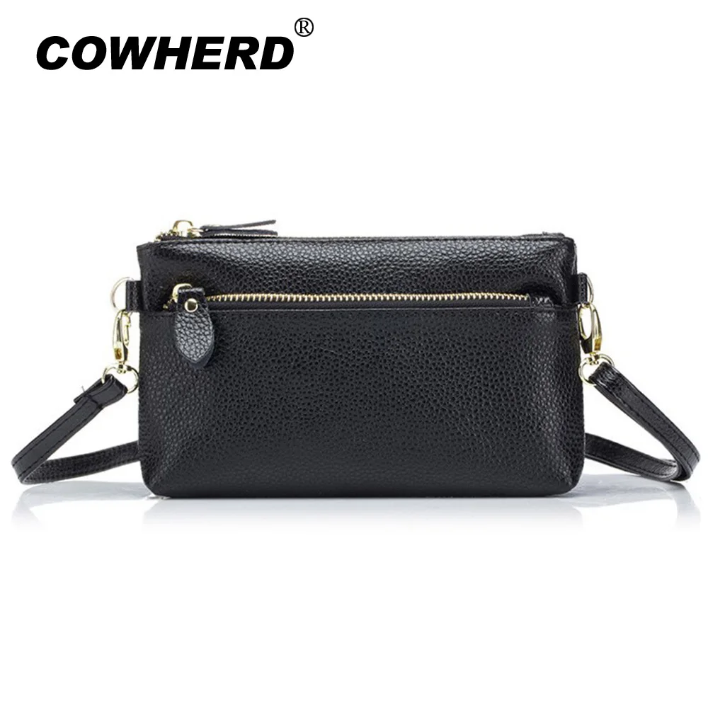 COWHERD/Новое поступление модная женская сумка из натуральной кожи мессенджер