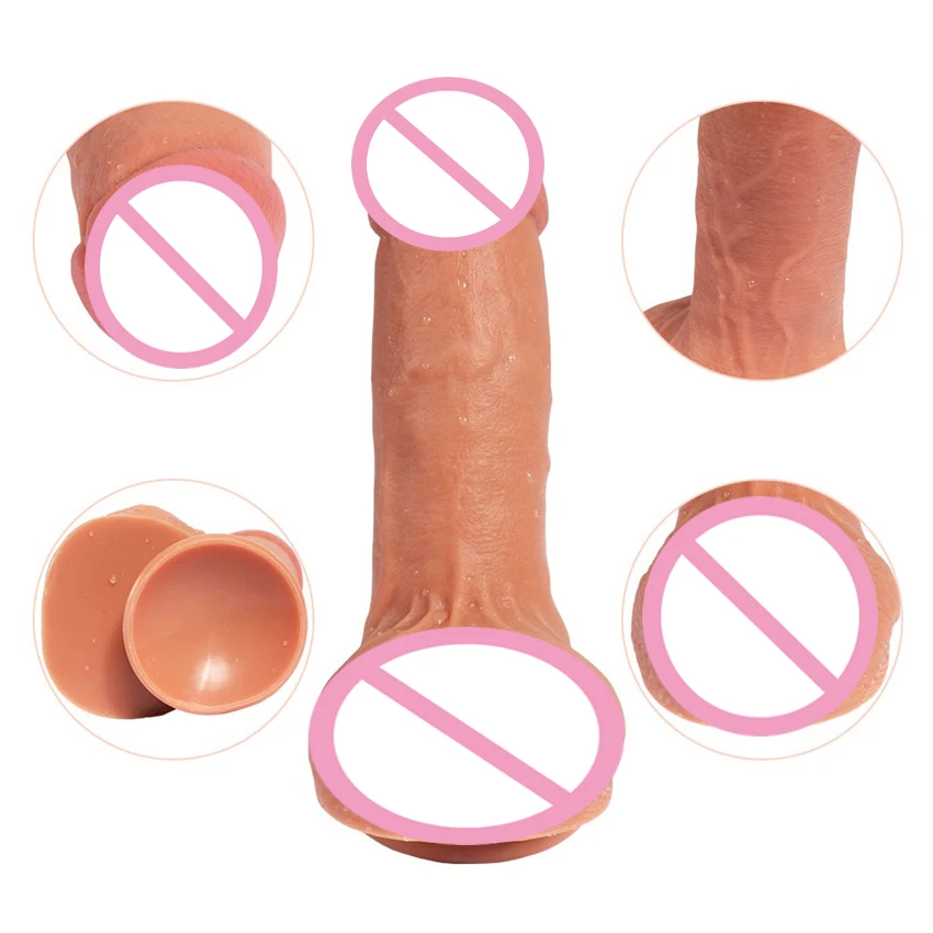 MLSice супер Реалистичная мягкая силиконовая огромный дилдо с чашкой отсоса