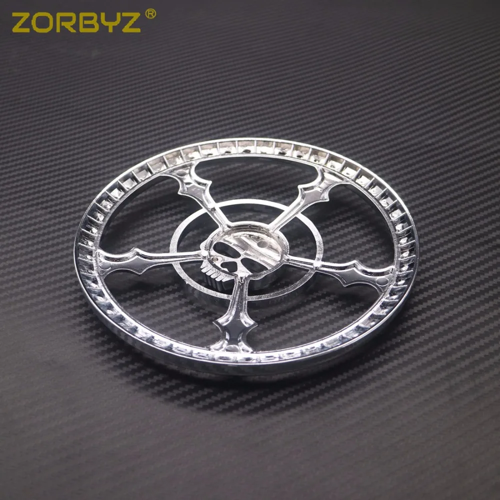 ZORBYZ хромированный динамик в форме черепа для мотоцикла накладка на гриль Harley Touring