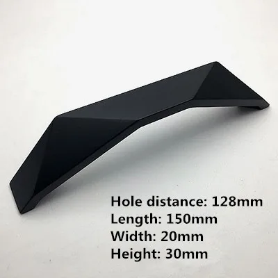 Hole distance 128 -2 1,2" 2,5" " Шкаф ручки дверные ручки для ящиков комодов ручки хромированные матовое серебро матовый медный Бронзовый черный 32 64 128 мм - Цвет: Hole distance 128 -2