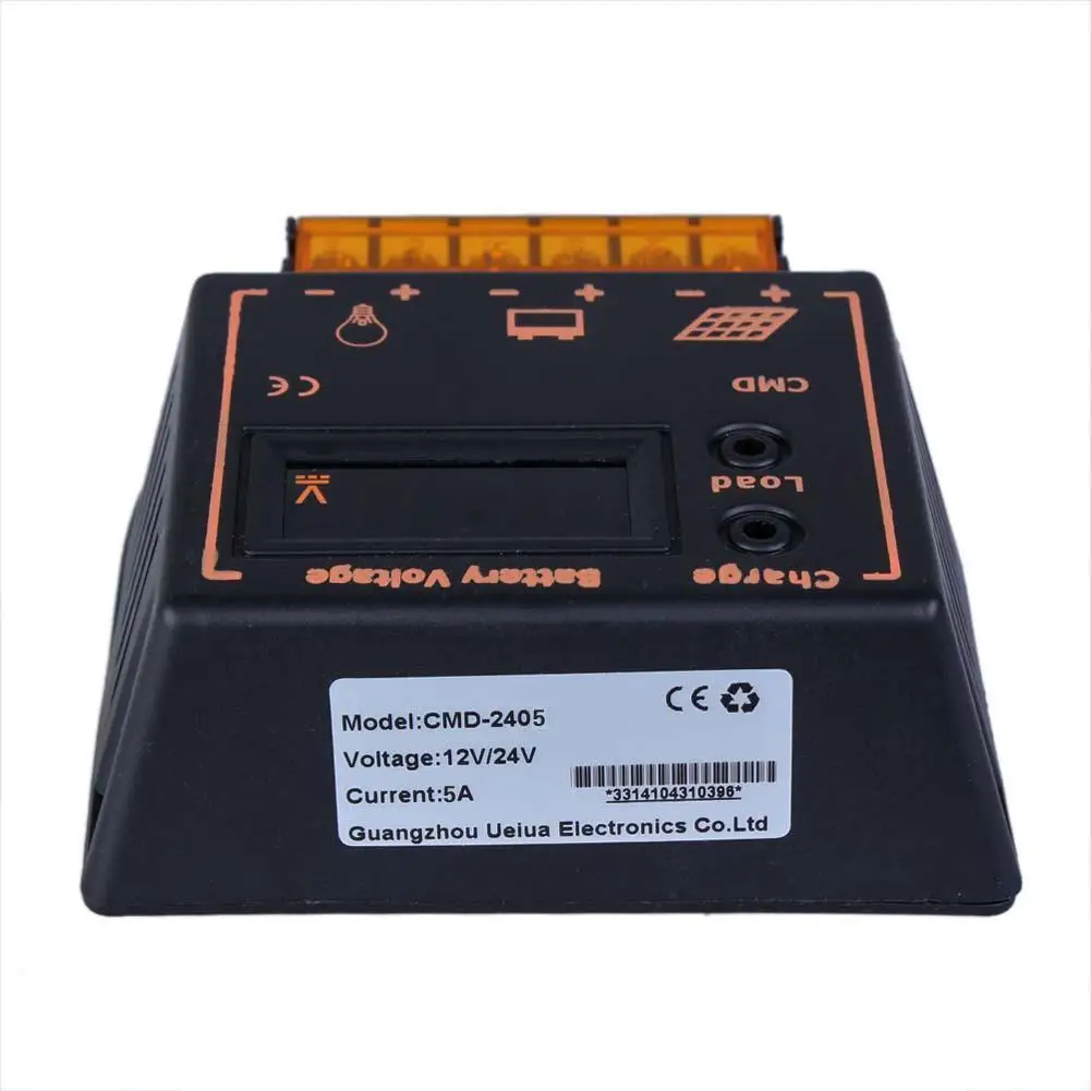 20A Солнечный Контроллер заряда 12 в 24 ЖК дисплей автоматический переключатель