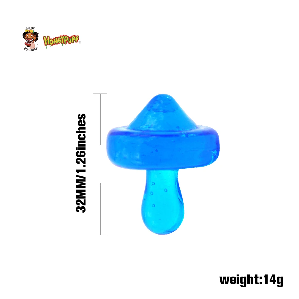HONEYPUFF форма гриба стекло Carb cap Dabber воск масло инструмент 1 26 дюймов ручка Лаки