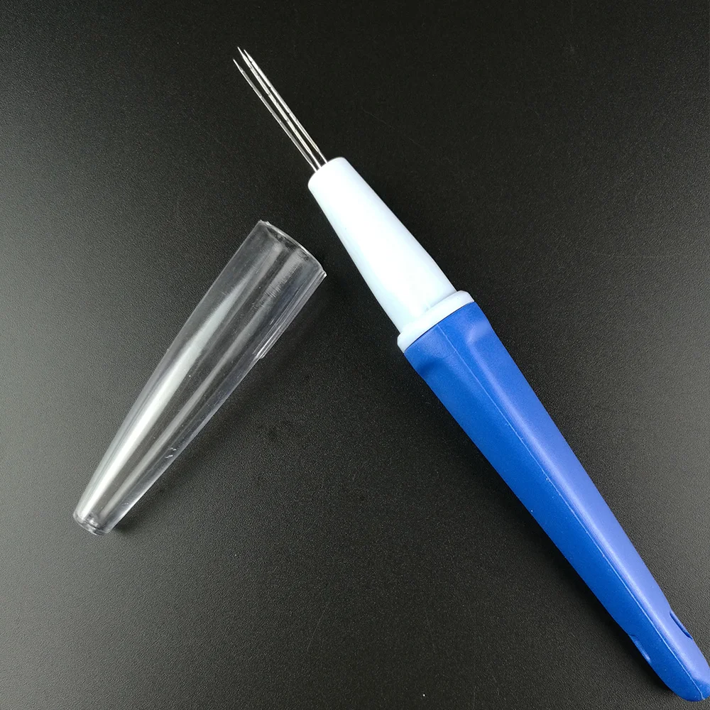 3 иглы для валяния игла ручка держатель вышивки валяние шерстью инструмент