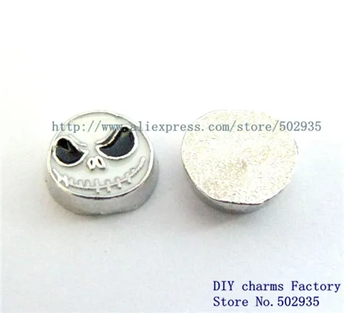 Halloween charms 10pcs The Nightmare Before Christmas Jack Skellington floating locket charm Fit Floating lockets FC669 | Украшения и