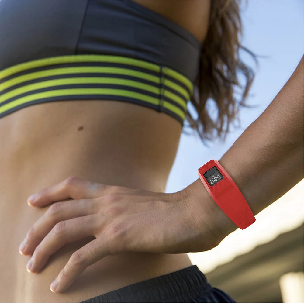 Официальный силиконовый браслет ремешок для часов Garmin Vivofit 3 силиконовые сменные