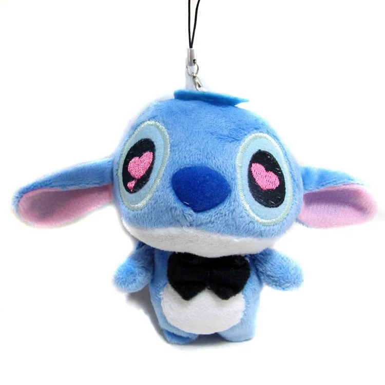 Kawaii Stitch плюшевые игрушки аниме Лило и Стич мягкая кукла милый брелок для детей