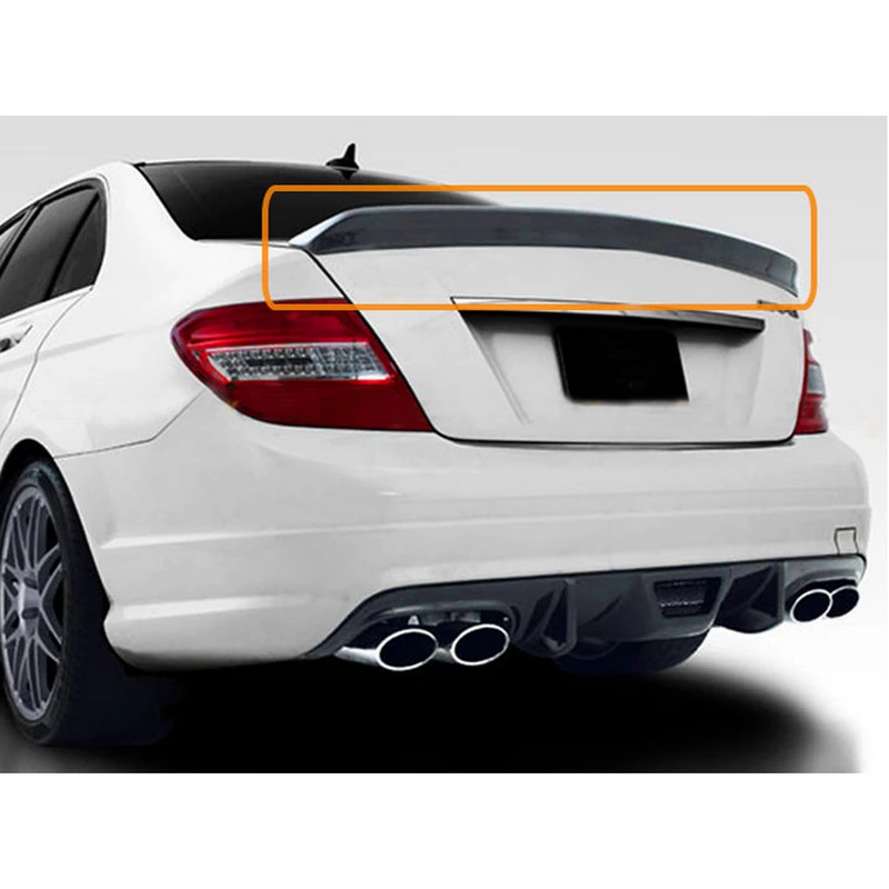 V образный спойлер для багажника из углеродного волокна JXLCYL Mercedes Benz W204 C250 C300