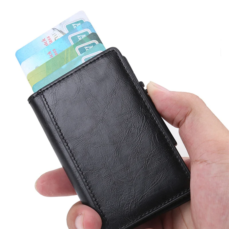 ZOVYVOL 2021 Новый RFID бумажник держатель для карт Блокировка Crad кошелек Металлические