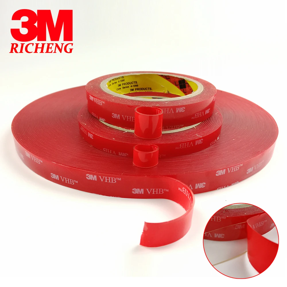 

12mmX33M 3M VHB tape 4910 Clear for glass,metal,1.0mm Free shipping