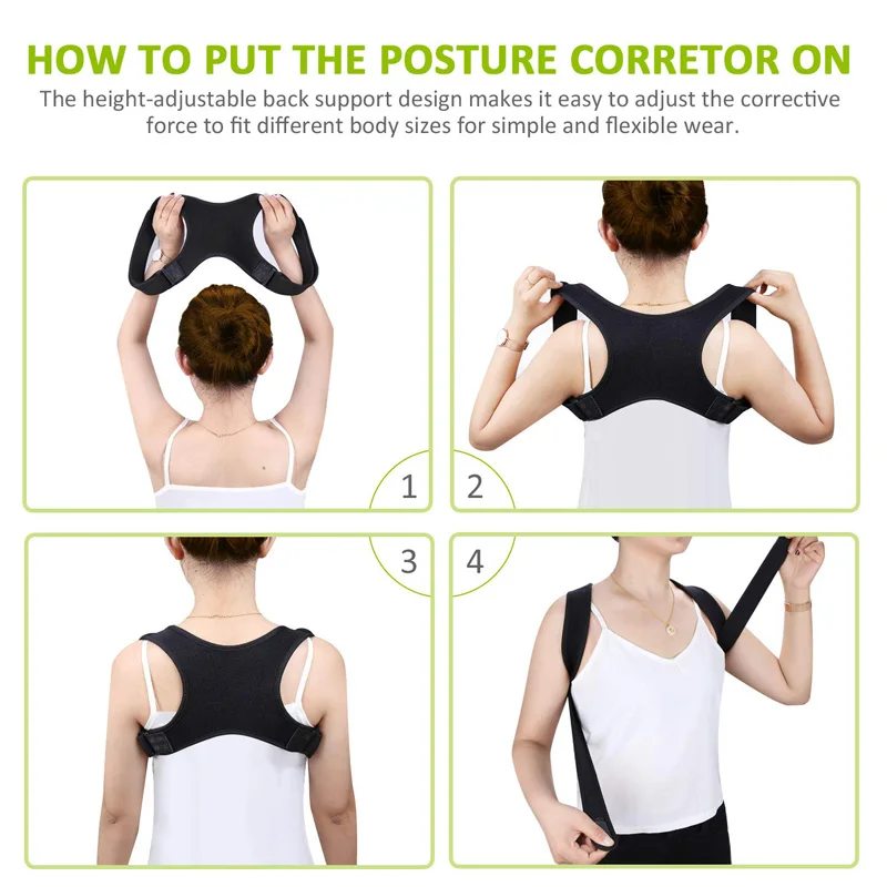 

Adjustable Therapy Back Posture Corrector Brace Shoulder Back Support Belt Shoulder Posture for Unisex Spine Corrector