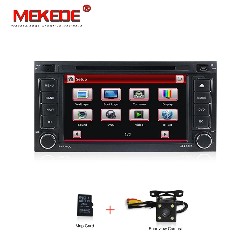 Car dvd camera 2Din автомобильный dvd Радио аудио gps для VW Touareg Multivan T5(2004-2011) с рулевым колесом Canbus BT RDS dvd-плеер - Цвет: Car dvd camera