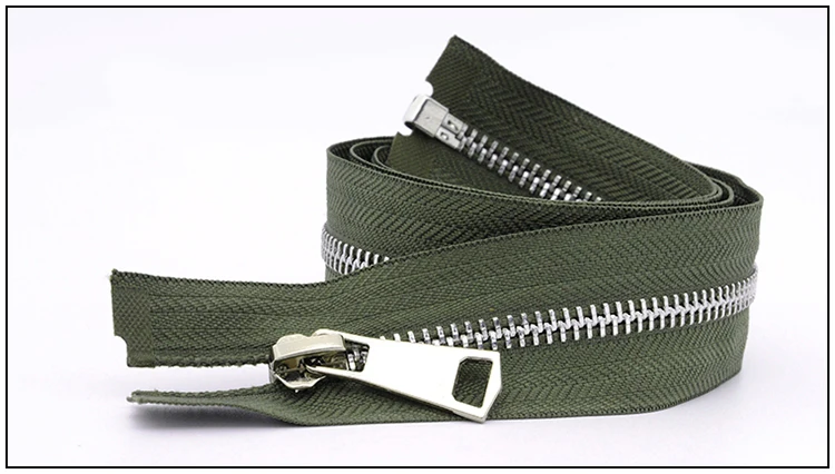 Navygreen 4 шт. 85 см серебряный открытый конец металлической застежки-молнии для шитья куртка молнии Cremalleras вниз пальто одежда молния DIY аксессуары для одежды - Цвет: Navygreen