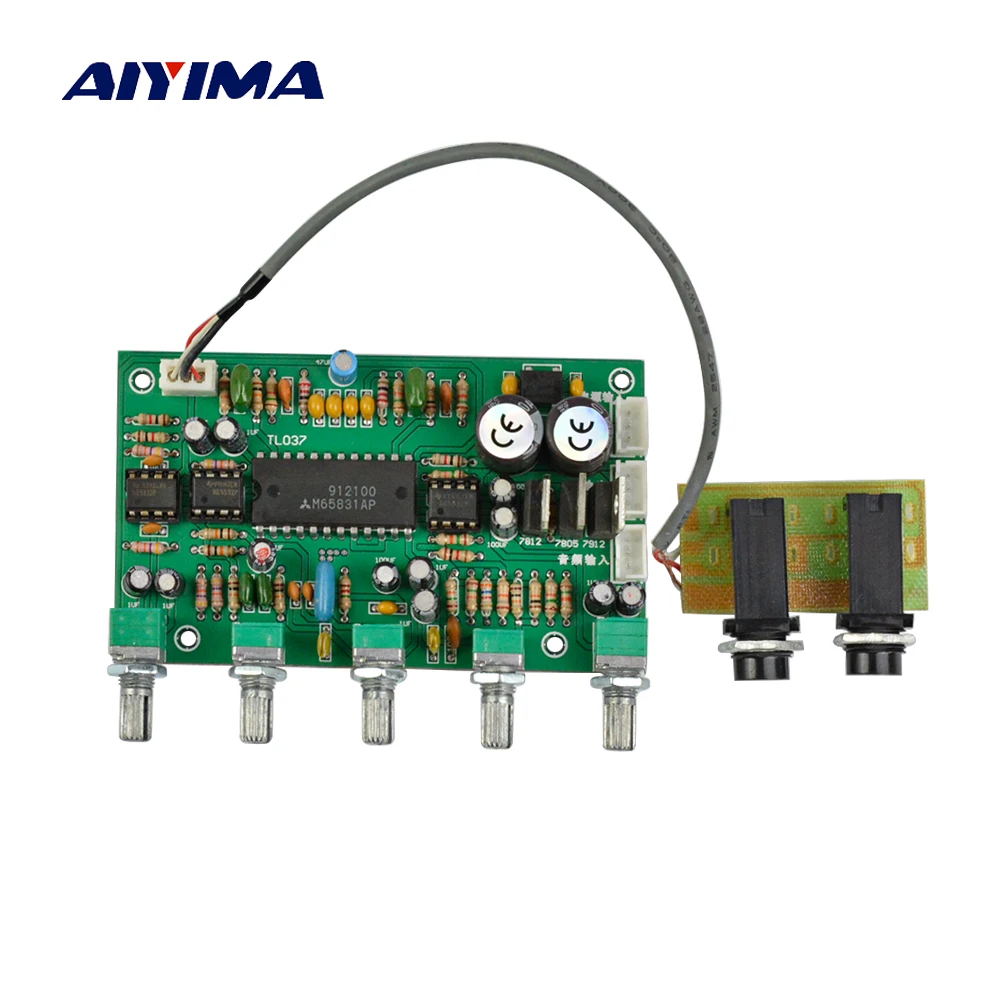 Предусилитель Aiyima NE5532 для караоке 1 шт. усилитель микрофона ранний бас твитер