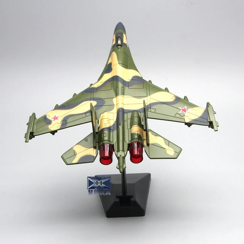 Модель истребителя Su 35 из сплава модель самолета акустооптического с