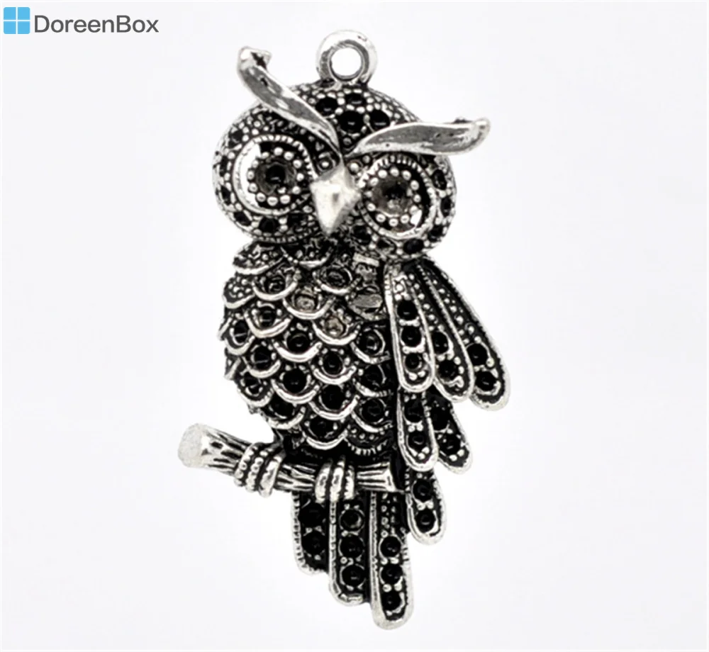Doreen Box Lovely 10 серебристый цвет Фотогалерея 45x24 мм (B12994)|silver pendant|box pendantpendant charms |