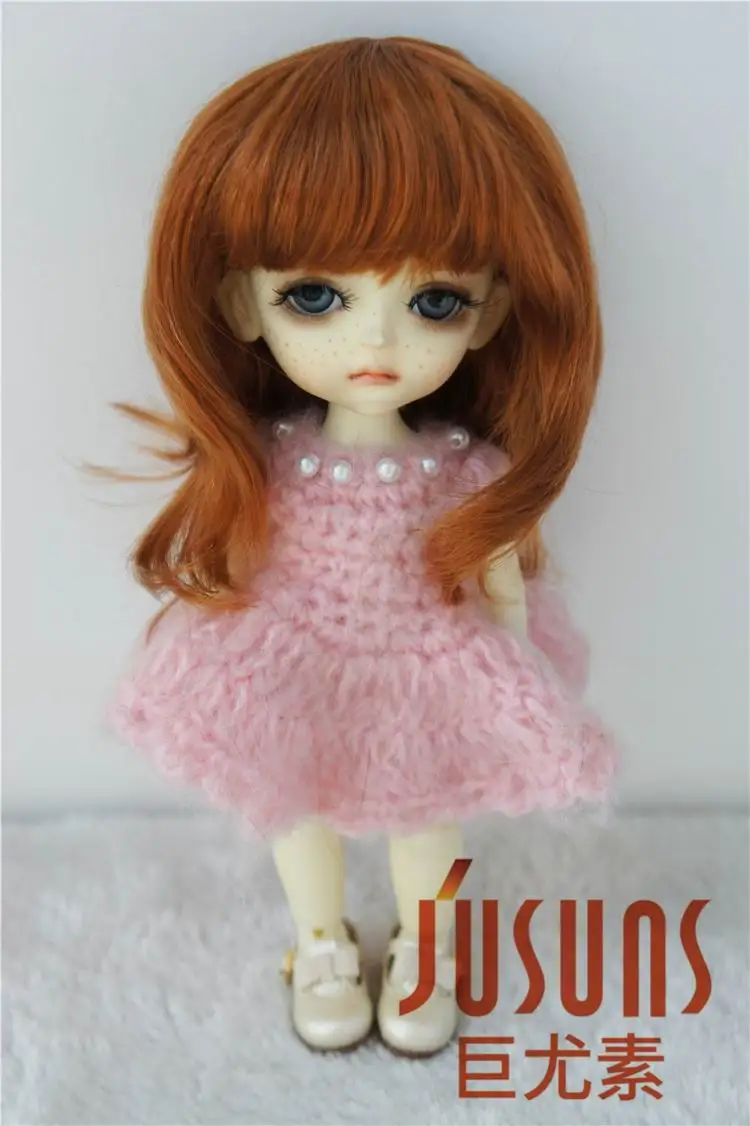 JD045 1/12 1/8 Петти длинный курчавый BJD синтетический парик для куклы мохеровый Размер