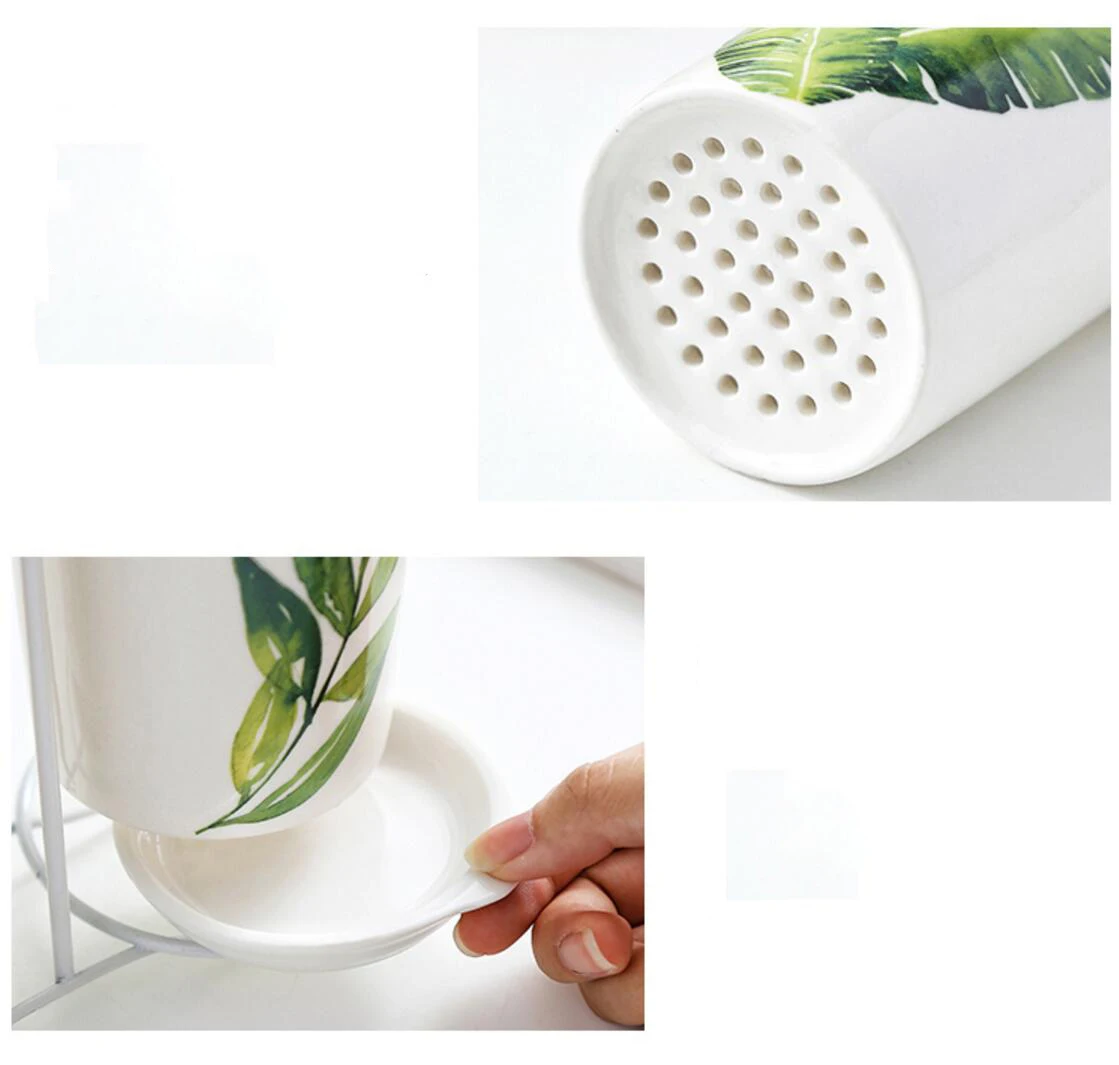 Керамическая ложка Вилка Нож палочки для еды держатель слива органайзер кухни и