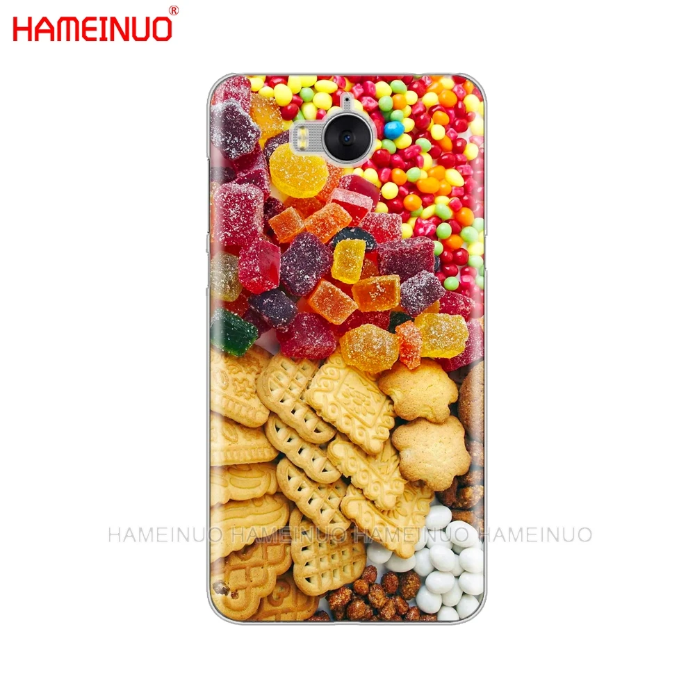 Чехол для мобильного телефона HAMEINUO Food Biscuits chocolates meat design Для huawei honor 3C 4X 4C 5C 5X 6 7 Y3 Y6 Y5