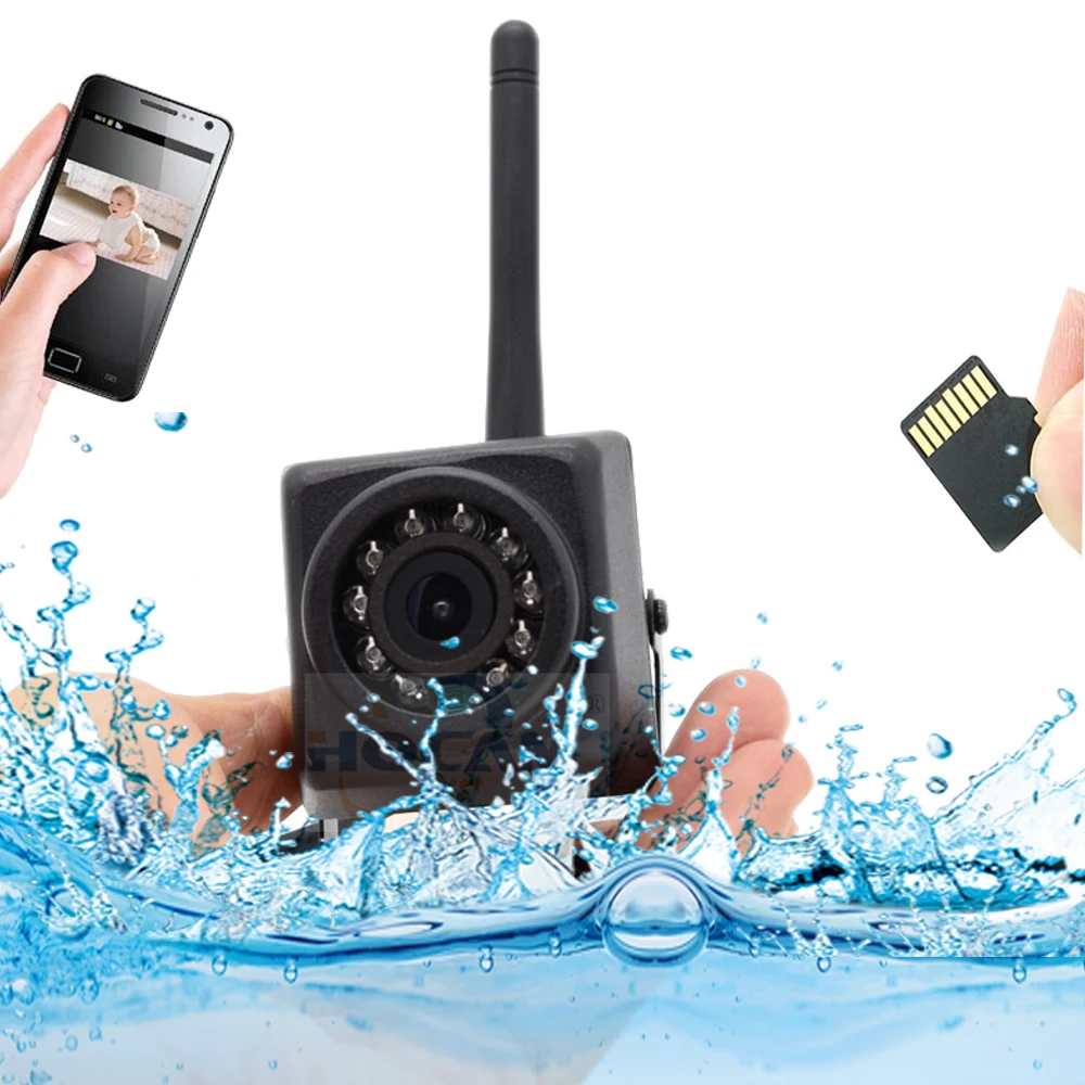 HQCAM 960P беспроводная водонепроницаемая автомобильная IP камера Wifi Android SD слот для