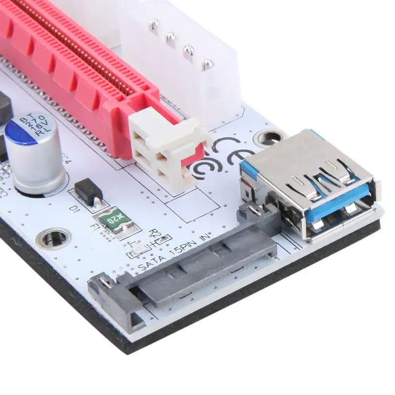 Переходник с переходником PCI-E Express на 16X 60 см USB 3 0 удлинитель для порта