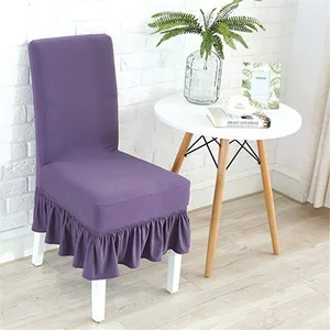 Чехлы для стульев Meijuner, длинные чехлы из спандекса с оборками и принтом, для домашвечерние НКИ, WeddingY385