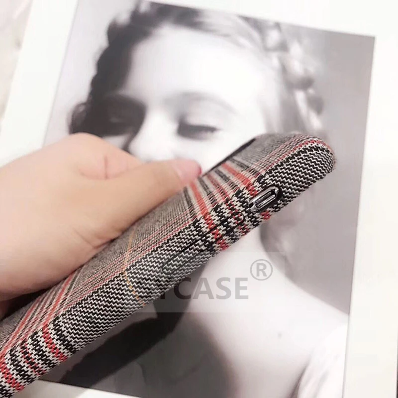 SYCASE плед ретро телефон чехол для iPhone 6 S Plus 7 8 X Европейский клетчатый