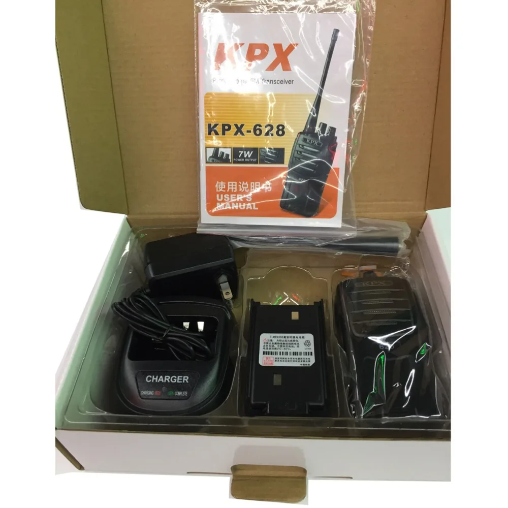 Рация UHF KPX 628 домофон с FM характеристики 2 Way радио портативный мобильный